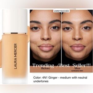 Laura Mercier Real Flawless Weightless Perfecting Foundation in 4N1 GINGER *BNIB